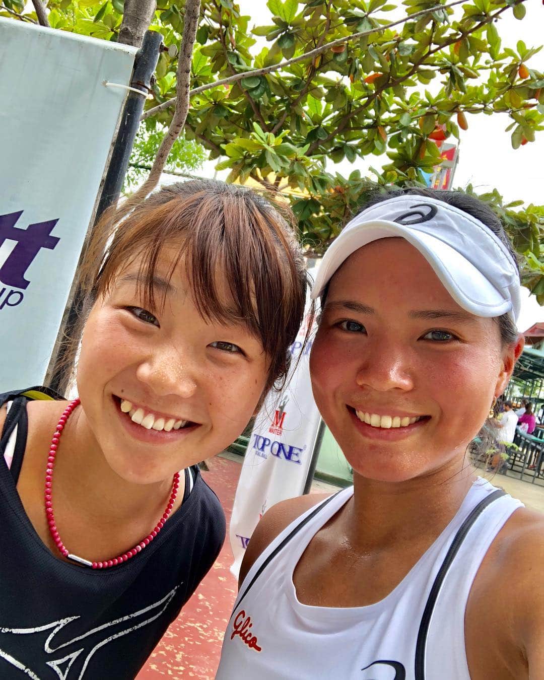 尾崎里紗さんのインスタグラム写真 - (尾崎里紗Instagram)「first round💪🏻🔥﻿ ﻿ ﻿ ﻿ #山口芽生 ちゃんの応援のおかげ #tennis #テニス #head #headtennis #asicstennis #teamasics #imoveme #glico #powerproduction #1回戦 #尾崎里紗」7月9日 18時25分 - risaozaki410