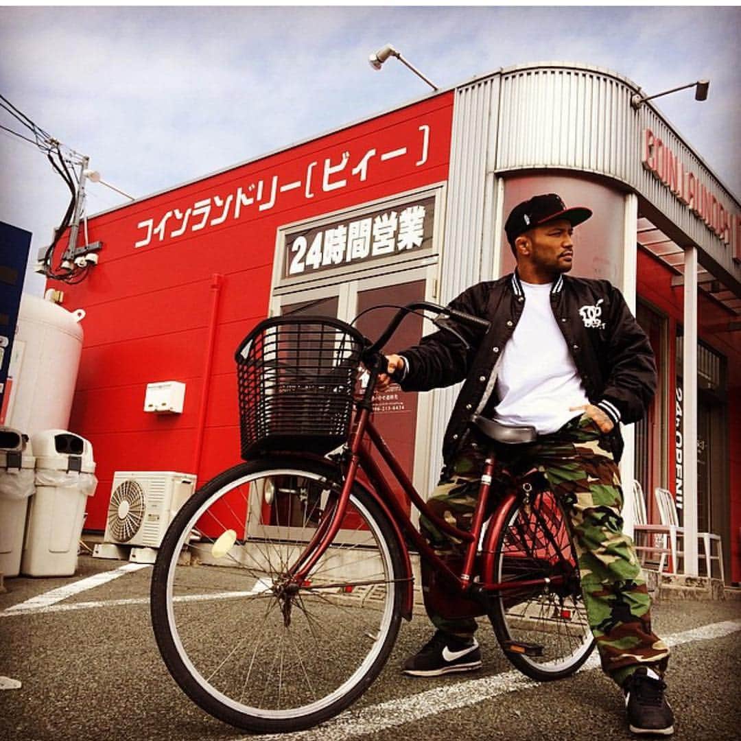 山本”KID”徳郁のインスタグラム：「Wife’s grandma’s bike 優秀」