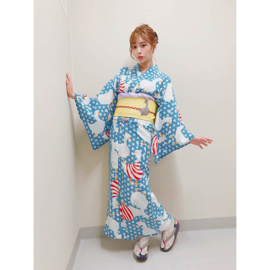 明日花キララのインスタグラム：「七夕は浴衣🎋🐤」