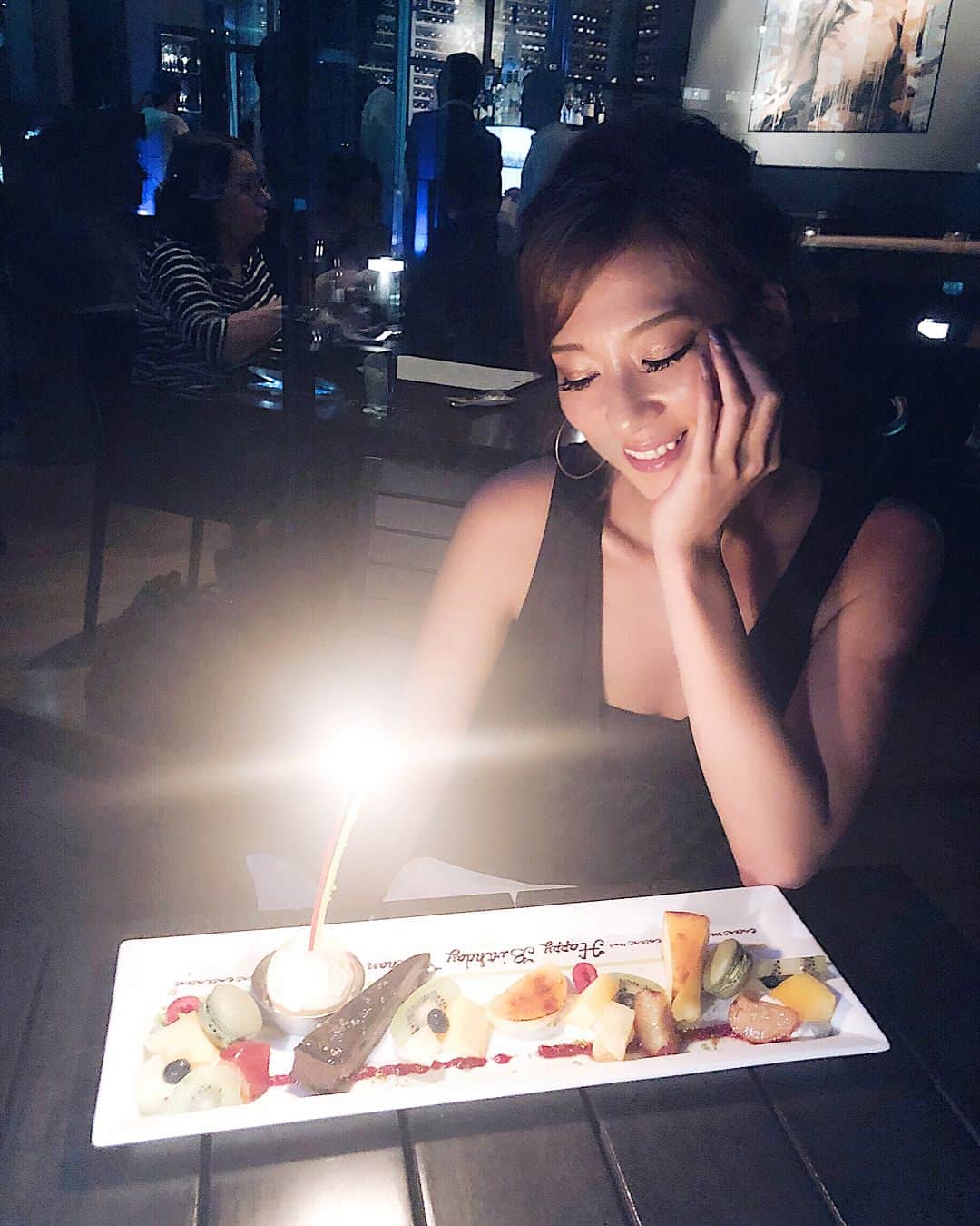 長谷川唯のインスタグラム：「・ ・ みなさん、お祝いのメッセージをありがとうございます❤︎昨日はお祝いしてもらえて嬉しさいっぱい❤︎ ・ ・ 今いる全ての人達を大切にそしてhappyに過ごしていきたいな❤️ それからママ、パパに感謝する日。ありがとう❤︎ ・ ・ #love #happy #smile #dinner #happytime #birthdaycake #happybirthdaytome #0711 #thankyou #me #いつもインスタ見てくれてありがとう」