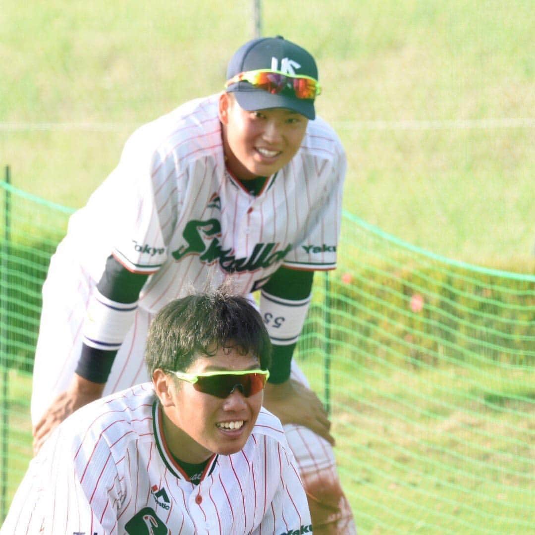 古賀優大のインスタグラム：「今日はフレッシュオールスターです！！！ イースタンリーグ選抜の一員として スワローズの代表として頑張ってきます！  応援よろしくお願いします。  #イースタンリーグ #東京ヤクルトスワローズ #18.55.57 #青森」