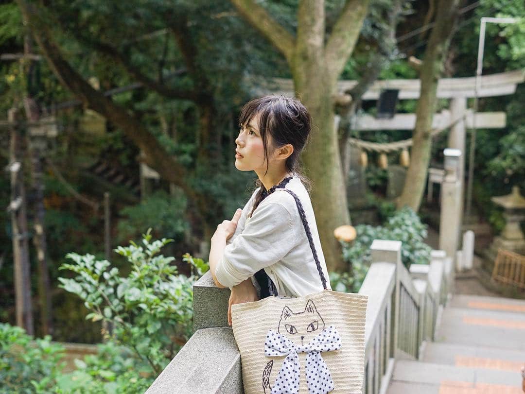 のインスタグラム：「、 、 、 本日の現像。 地味に気に入ってる猫ちゃんこカバン。 、 、 、 ‭ #東京カメラ部  #ファインダー越しのわたしの世界  #ファインダー越シノ私ノ世界 #カメラ好きな人と繋がりたい  #カメラマンさんと繋がりたい  #写真好きな人と繋がりたい  #写真撮ってる人と繋がりたい  #撮影会モデル #撮影モデル  #womanphotograph  #womanphoto  #girlportrait  #cameraman  #photoshoot  #photographer  #asianbeauty  #asianmodel  #japanesegirl  #japanesewoman #グラビア#グラビアアイドル#グラビア撮影#japanesebeauty #canon #instagood #鎌倉#鎌倉さんぽ #江ノ島神社 #江ノ島#ポートレート」