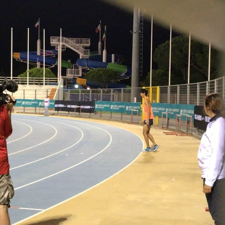 戸邉直人のインスタグラム：「2days ago, I jumped 2m32 and set PB🙌 Next competition will be Monaco💎  #highjump #athletics #trackandfield #jump #lignanosabbiadoro #adidas」