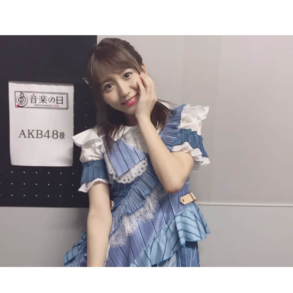 大場美奈さんのインスタグラム写真 - (大場美奈Instagram)「🎵 #センチメンタルトレイン #AKB48 #SKE48 #音楽の日 #ありがとうございました #同期のゆい #妹みたいなみくりん」7月15日 1時01分 - obamina__43