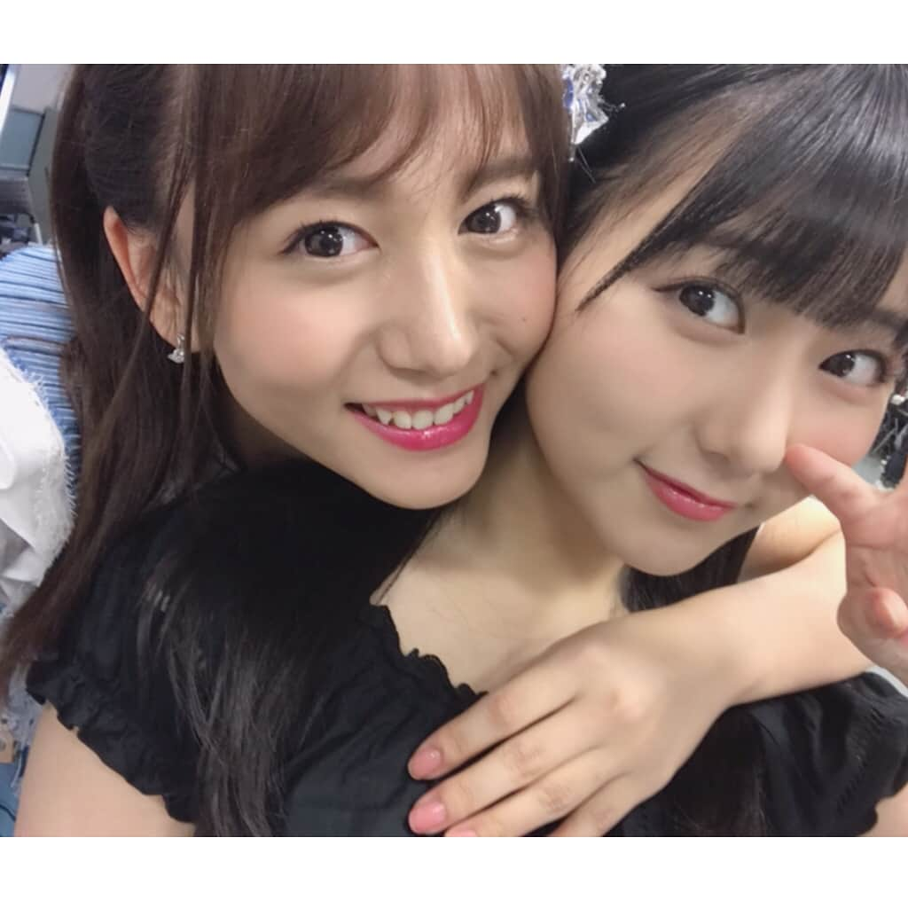 大場美奈さんのインスタグラム写真 - (大場美奈Instagram)「🎵 #センチメンタルトレイン #AKB48 #SKE48 #音楽の日 #ありがとうございました #同期のゆい #妹みたいなみくりん」7月15日 1時01分 - obamina__43