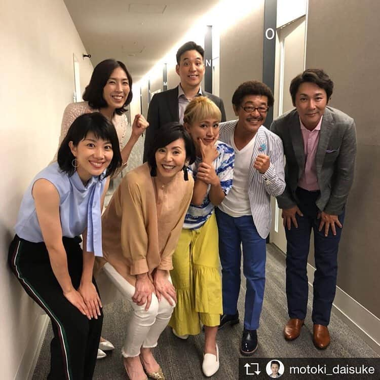 潮田玲子さんのインスタグラム写真 - (潮田玲子Instagram)「Repost from @motoki_daisuke @TopRankRepost #TopRankRepost 15日、日曜は テレビ朝日「ビートたけしのスポーツ大将」 18時57分〜2時間SP観てください🙏 そして、各スポーツのレジェンドの皆さんと 一緒に写真も撮りましたー！！！！ #具志堅用高 さん  #大林素子 さん  #陣内貴美子 さん  #潮田玲子 さん  #立石諒 さん  #丸山桂里奈 さん またまたスペシャルショットですね👍 #元木大介 #プロ野球 #野球 #読売ジャイアンツ #ジャイアンツ #巨人 #giants #ビートたけし さん #ナインティナイン #岡村隆史 さん #矢部浩之 さん #スポーツ大将 #テレビ朝日  豪華すぎる方々で恐縮でしたがとても楽しい収録でした！ 今夜是非ご覧下さい！」7月15日 16時06分 - reikoshiota_official