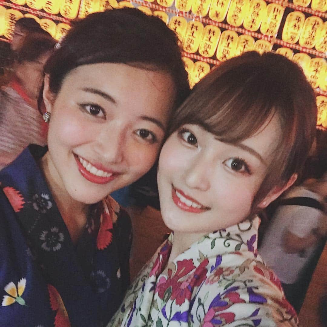 赤木希のインスタグラム：「. 一昨日りなとみたままつりに行ってきました〜〜！ 楽しすぎた👏🏻💜お祭りで食べるきゅうりってなんであんなに美味しいんだろうね🥒」