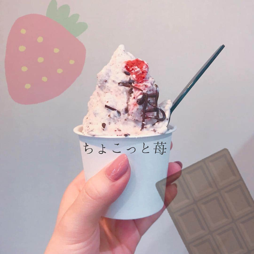 ジェラテリア ピッコ 松本のインスタグラム：「． 🍦 ジェラテリアピッコ松本🍦 *. . ・­­ ㅤㅤ7.16(月) ㅤㅤㅤ­­-- ちょこっと苺 -- ­­・ .* ・ ． #ジェラテリアピッコ #ジェラテリアピッコ松本#松本 #松本カフェ#ジェラート#スイーツ#ちょこっと苺#苺#イチゴ#いちご🍓 #チョコ#strawberry🍓 #chocolate🍫 #matsumoto#gelateriapicco #picco#food#dessert#sweets#gelato🍦 #foodpic#instadessert  #foodstagram」