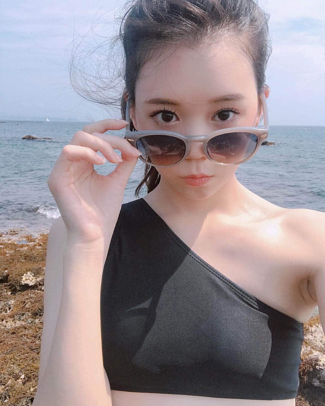 千田麻実のインスタグラム：「メッッチャ暑かった~🕶☀️☀️」