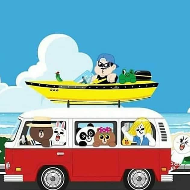 CHOCOさんのインスタグラム写真 - (CHOCOInstagram)「We go to the beach!!! 😄🌞🏜⛱⛵@edward.linefriends @leonard.linefriends @brown_linefriends @cony.linefriends @pangyo.linefriends @sally_linefriends  #linefriends  #summer🌞 #summerday  #summerday #Choco #Pangyo #Brown #Cony #Sally #James #Moon #Boss #Edward #Leonard」7月18日 2時44分 - choco.linefriends