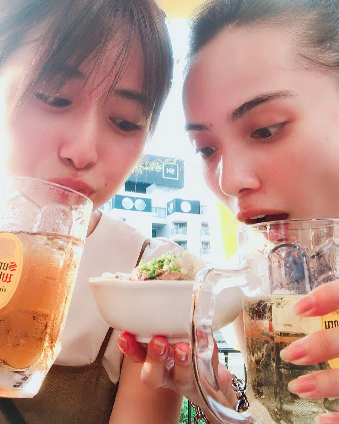 加納奈々美のインスタグラム：「ニーナ2日間ありがとう❤︎❤︎ #福岡屋台 #やまちゃんラーメン #牛すじ煮込み」