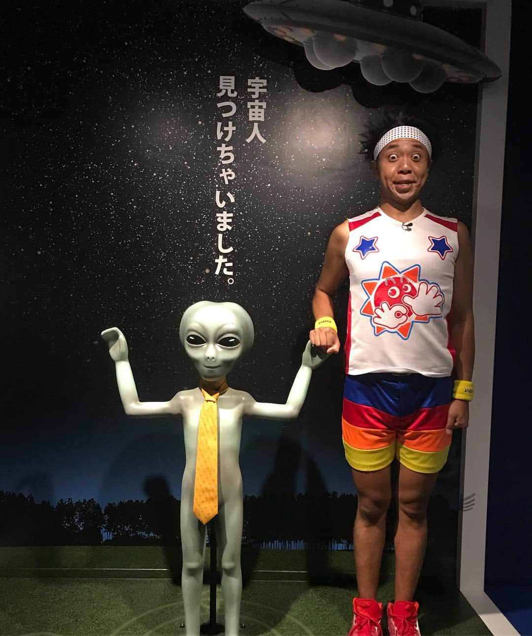 サンシャイン池崎さんのインスタグラム写真 - (サンシャイン池崎Instagram)「宇宙人見つけました！！！！」7月17日 23時22分 - ikezaki_yeah