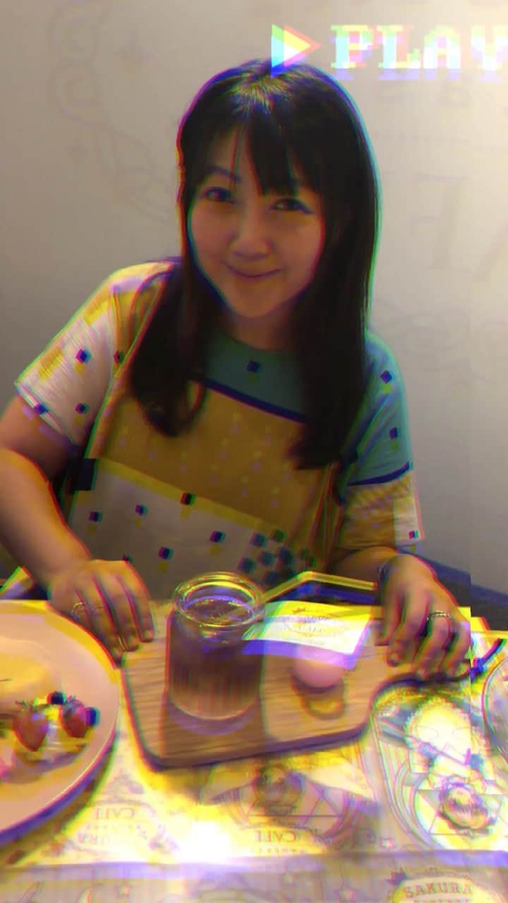 桃井はるこのインスタグラム：「カードキャプターさくらのカフェ！アニカル部でアニ活❤︎」
