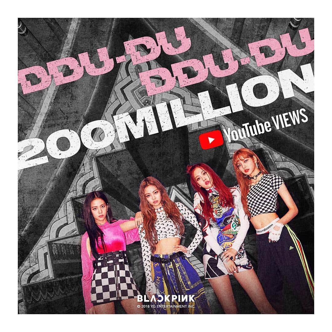 BLACKPINKさんのインスタグラム写真 - (BLACKPINKInstagram)「#BLACKPINK #블랙핑크 #DDU_DU_DDU_DU #뚜두뚜두 #MV #200MILLION #YOUTUBE #YG」7月19日 16時58分 - blackpinkofficial