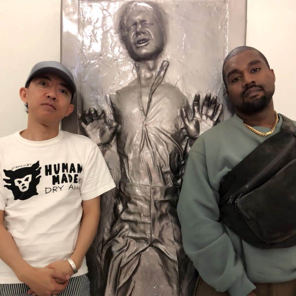 NIGOのインスタグラム：「Thanks for visiting the new atelier K.West 🤝✨」