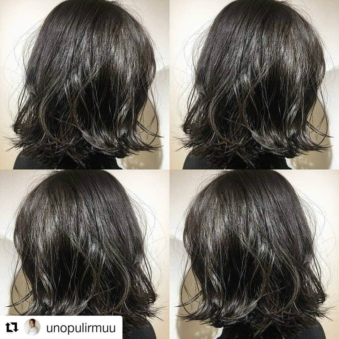 vif.unopulir 梅田茶屋町のインスタグラム：「#Repost @unopulirmuu (@get_repost) ・・・ トーンダウングレージュ(^^) 切りっぱなし #美容 #美容室 #梅田美容室 #茶屋町美容室 #茶屋町 #梅田 #ヘアスタイル#巻き髪#ハイライト #アディクシーカラー#ヘアカラー #instagood #いいね #外国人風カラー#バレイヤージュカラー#イルミナカラー #オシャレ#グレージュ#ブルージュ #アッシュカラー#ファッション#イルミナオーキッド#ヘアサロン#ウノプリール」