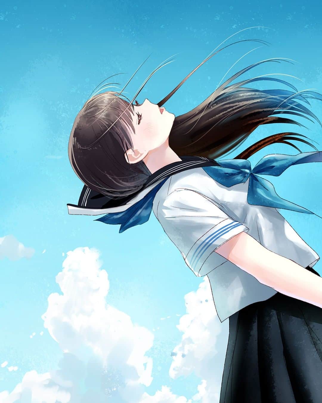 和遥キナさんのインスタグラム写真 和遥キナinstagram 落下 青春女子高生 毎日jk企画 Jkブランド 青春 制服 Fjk Sjk Ljk イラスト イラストレーター イラストレーション 女子高生 高校生 描いてみた 絵 アニメ 二次元 マンガ お絵描き