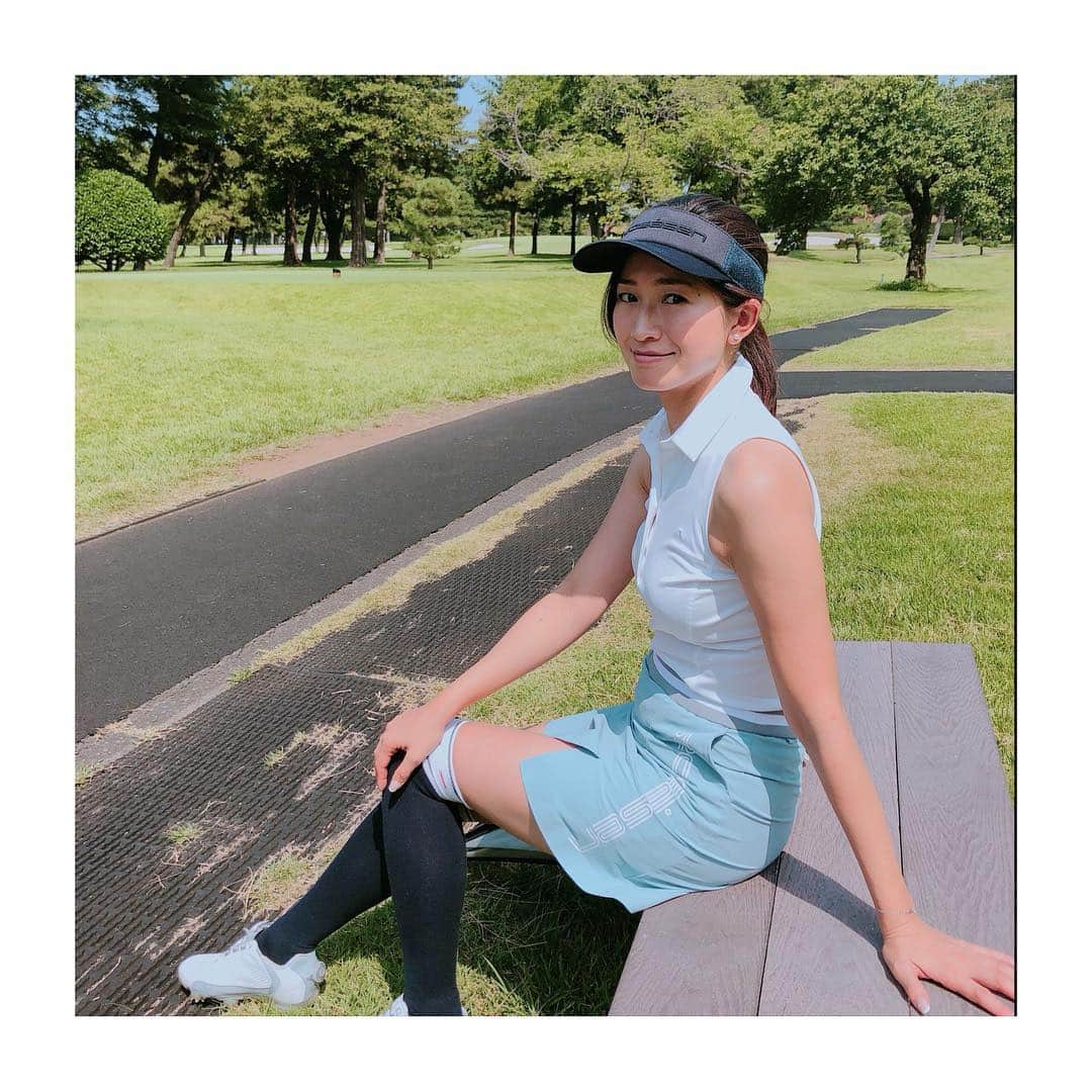 森下千里のインスタグラム：「. 暑さがマックス💦 . . #暑い #golf #ゴルフ #golfcourse」
