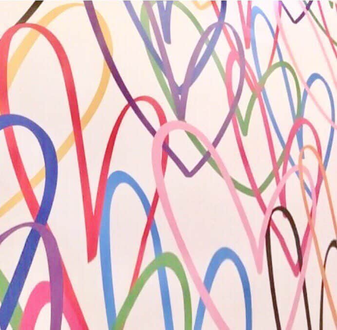愛風ゆめさんのインスタグラム写真 - (愛風ゆめInstagram)「💙💚❤️💛💗 #ハート #heart #カラフル #color #wall #art」7月23日 23時17分 - yume_aikaze