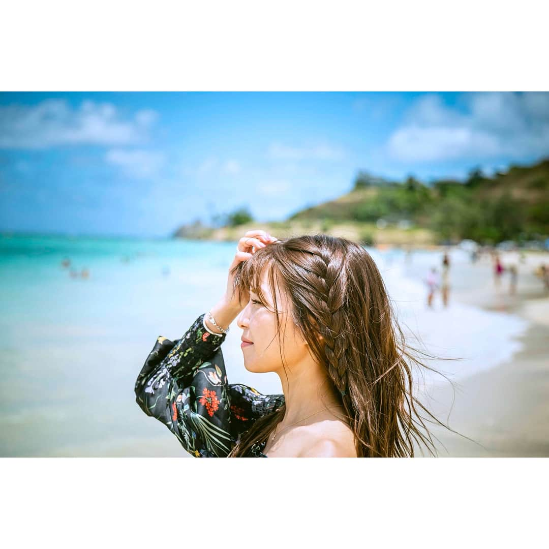 宇野実彩子さんのインスタグラム写真 - (宇野実彩子Instagram)「. #カイルアビーチ へ🏖 何度見ても最高の水色です。 もうすぐ帰ります🛫  #うの旅 #ハワイ #loveliner #ラブライナー」7月23日 21時21分 - misako_uno_aaa