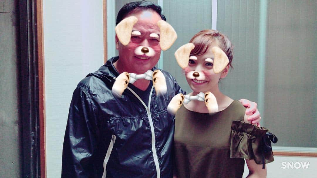杜このみのインスタグラム：「以前、師匠に写真をお願いして こっそり「SNOW」のアプリを起動しておいた奇跡の写真。 #細川たかし #杜このみ #snow #奇跡の一枚 #犬 #dog」