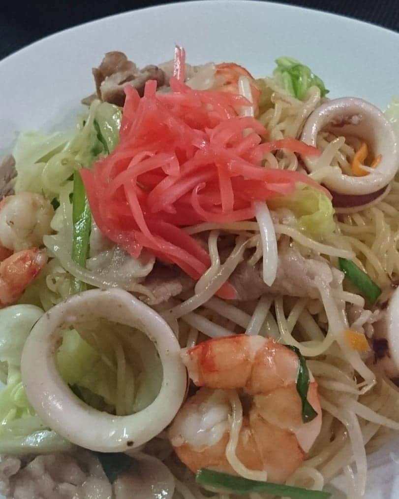 水谷雅子さんのインスタグラム写真 - (水谷雅子Instagram)「#晩ごはん#おうちごはん#dinnertime🍴  #リクエスト晩ごはん  #塩やきそば #マルちゃん塩焼きそば」7月24日 20時45分 - mizutanimasako