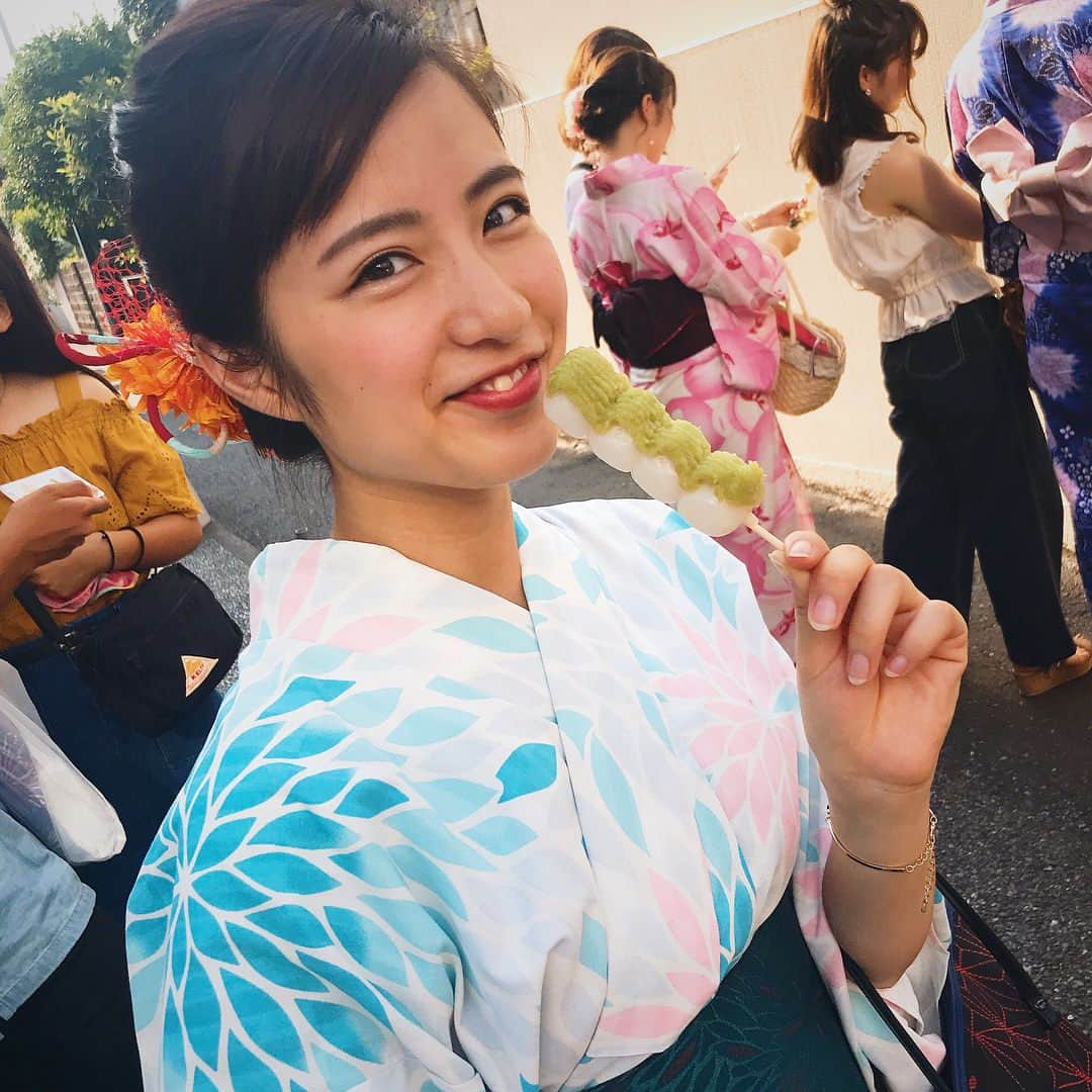 えのきさりなさんのインスタグラム写真 - (えのきさりなInstagram)「. 2018年初花火 人生初の白系浴衣 意外と好評で嬉しい限りです  #花火 #鎌倉 #祭り #夏 #浴衣」7月25日 21時07分 - sarina_enoki