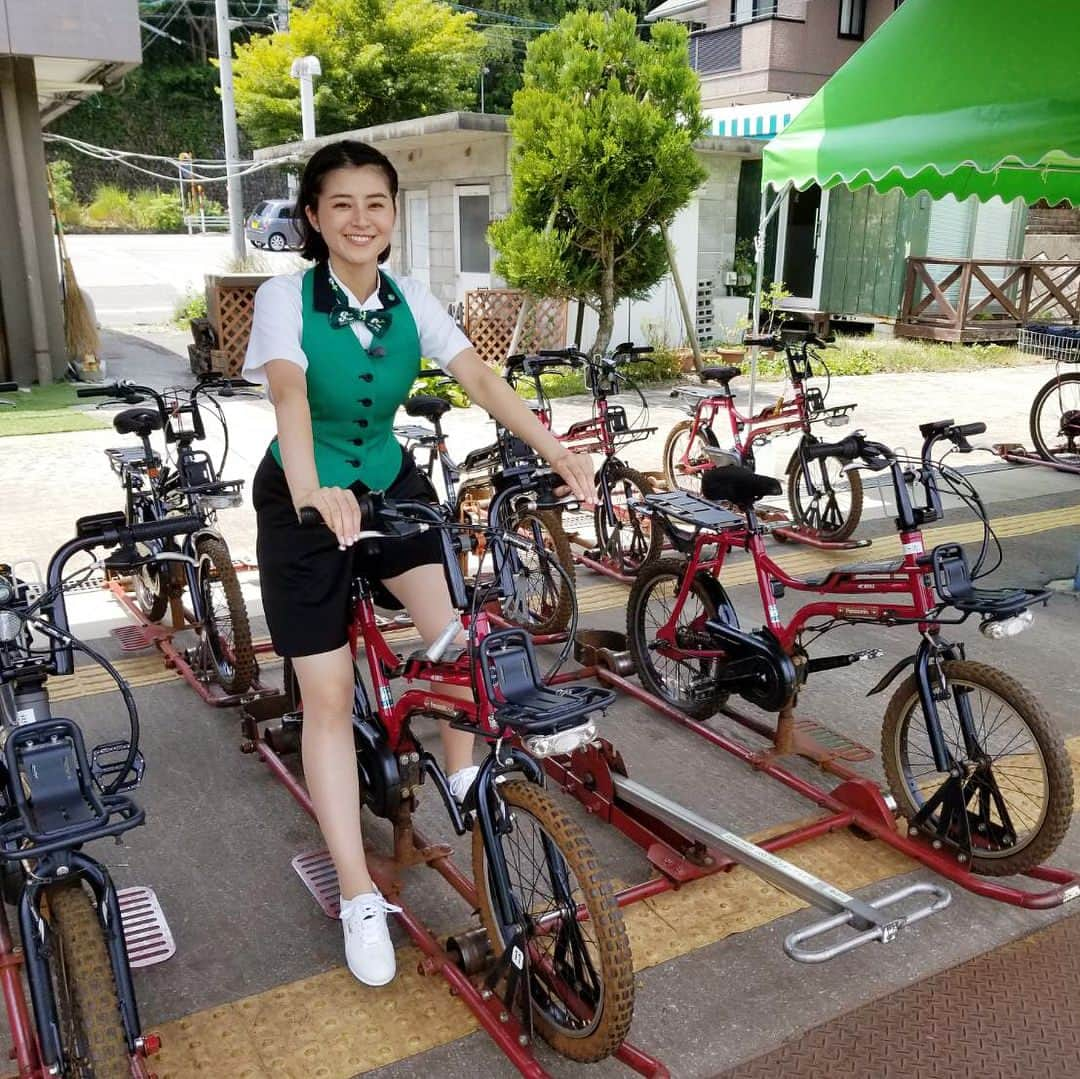 鈴木ちなみさんのインスタグラム写真 - (鈴木ちなみInstagram)「A new ride in Gifu 🚲💞 #ガッタンゴー #岐阜 #神岡 #スタイルプラス @styleplus_thk  #ちなみたび」7月25日 21時53分 - chinami_suzuki0926