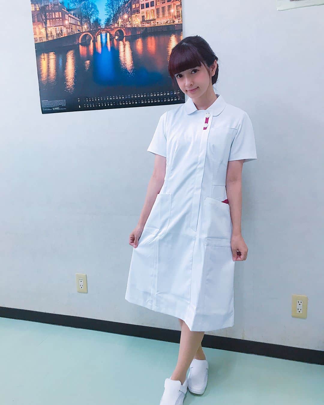 青木美沙子さんのインスタグラム写真 - (青木美沙子Instagram)「#白衣 #現役ナース #ロリータとナースやってます #青木美沙子」7月25日 14時30分 - misakoaoki