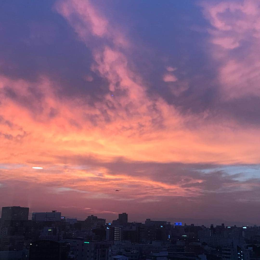 のインスタグラム：「#いまそら  #夕焼け  #天神祭  #大阪」