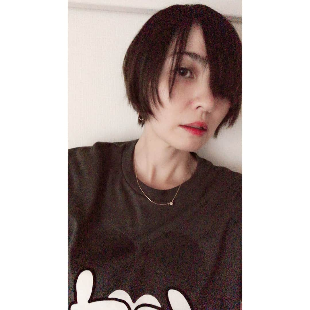 Minaさんのインスタグラム写真 - (MinaInstagram)「ストーリーにあげたら なんだ好評だったので こちらにも。笑笑  #max #mina #25年のこのお仕事の中でも #初ショート #黒髪復活 #調子に乗って色々ポージングしてみた #冷静になるとこっぱずかしい #笑笑」7月26日 12時53分 - mina_1977