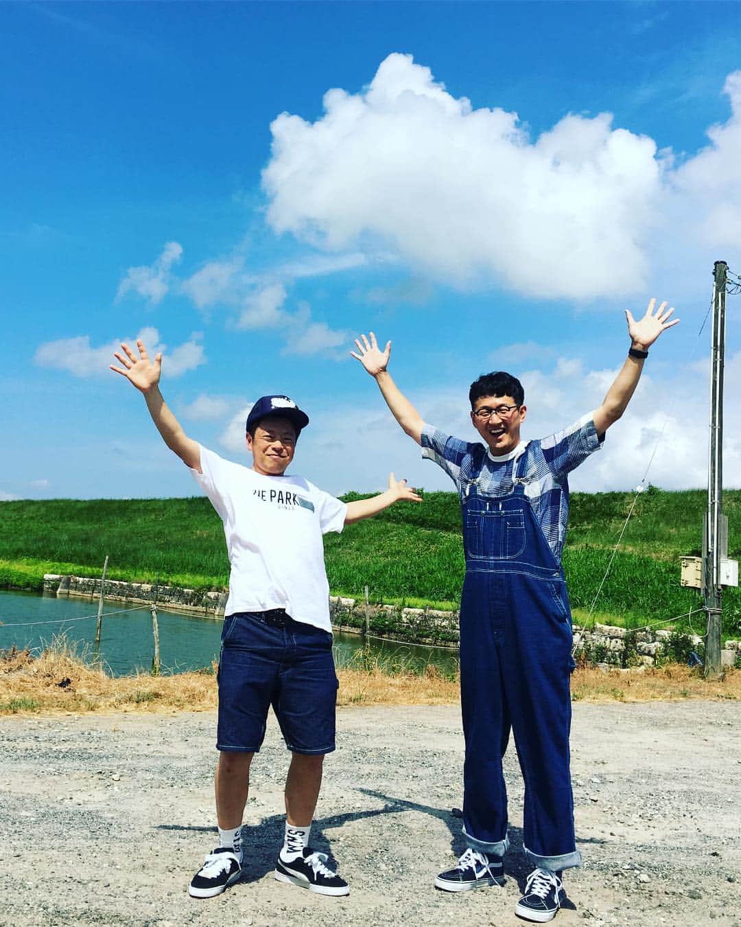 のインスタグラム：「実家近辺での馬場さんコーナーロケに出させてもらいました #ヤッホー！ #産地直送クッキング #TSK #安来市 #ヤッホイ #山陰中央テレビ」