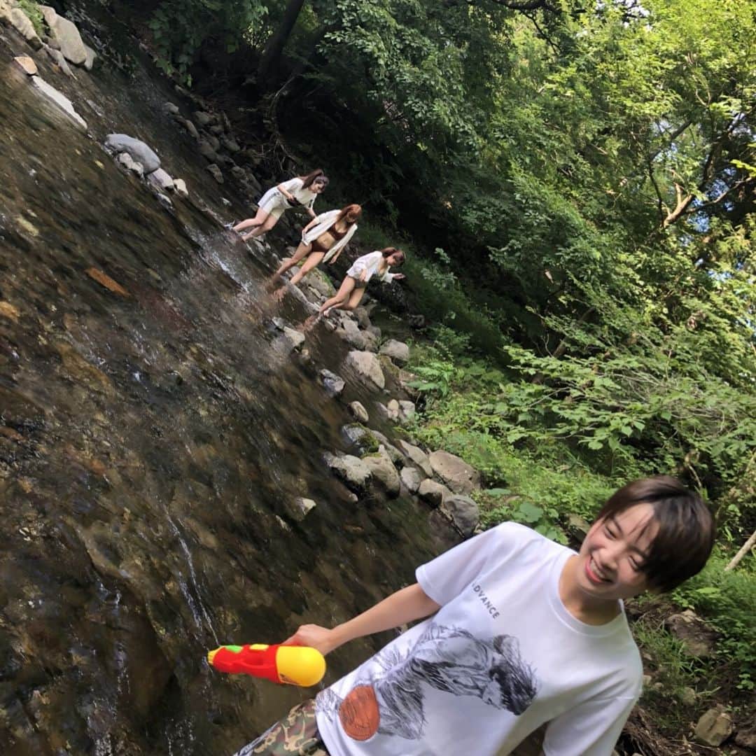 向井藍さんのインスタグラム写真 - (向井藍Instagram)「キャンプ🔥 #camp #川遊び #nature」7月28日 9時50分 - muuchan1024