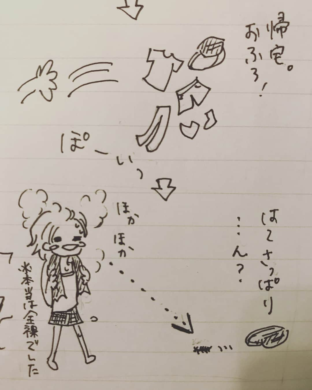 歌川菜穂さんのインスタグラム写真 - (歌川菜穂Instagram)「深夜1時半、家にムカデが出た。台風で鞄かなにかにくっついてきたらしい。 私は虫が、うにょうにょ系がこの世で1番苦手です…。 さんざん号泣して、震えてるのに漫画描き始めてる自分も怖かった。。。 #心臓ばくばくなので雑 #ひかりさん本当にありがとうごめんなさい… #ご近所さんもごめんなさい… #ムカデさんもごめんね…」7月29日 4時00分 - utagawanao