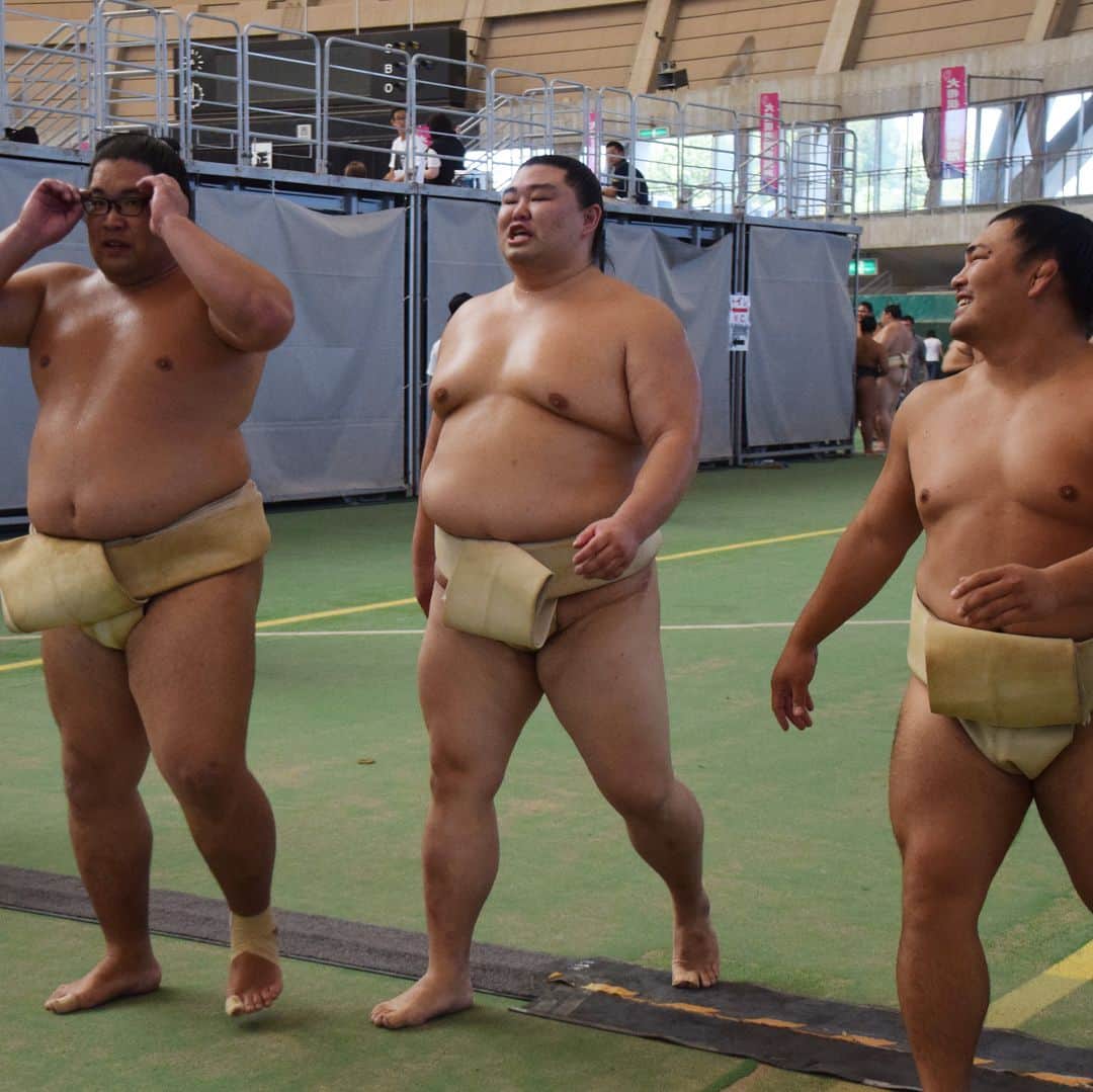 日本相撲協会さんのインスタグラム写真 - (日本相撲協会Instagram)「巡業中のひとコマ。ダッシュの稽古をする、照強、錦木、正代。 #sumo #夏 #ダッシュ」8月23日 18時13分 - sumokyokai
