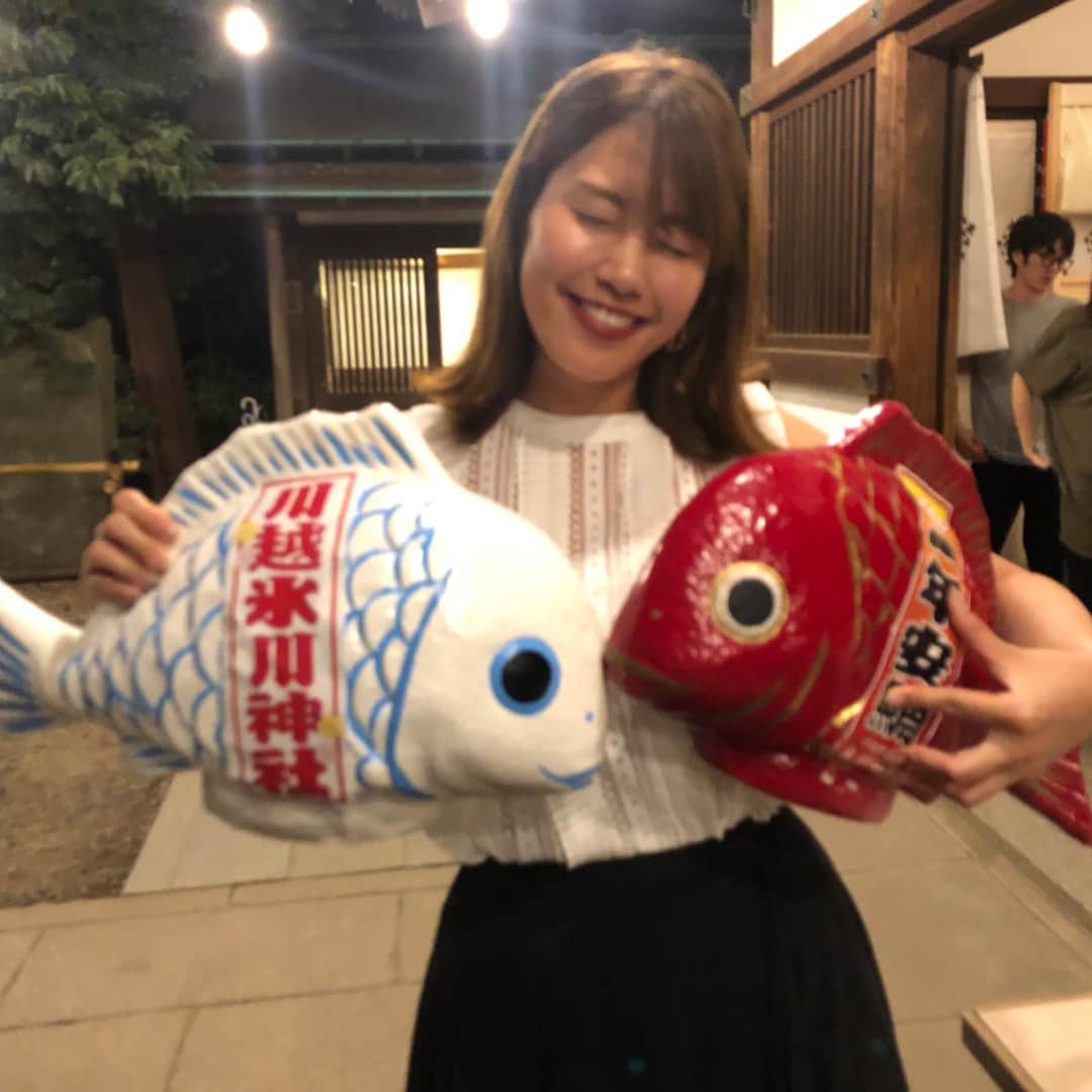 稲村亜美さんのインスタグラム写真 - (稲村亜美Instagram)「夏の思い出〜ー🐟🐟🐟パートスリー氷川神社🙋‍♂️🙋‍♂️🙋‍♂️来週もラストスパートで満喫します！みなさんは夏満喫したますか？？？」8月24日 15時13分 - inamura_ami