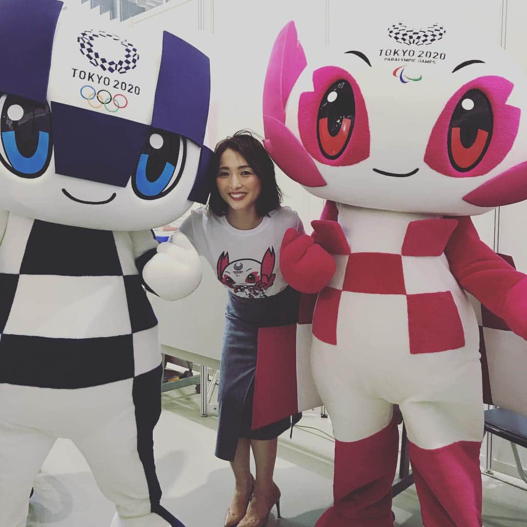 宮瀬茉祐子のインスタグラム：「開催まであと2年！東京2020パラリンピックカウントダウンイベント  みんなのTokyo 2020 2 Years to Go!  イベント真っ最中です！  #tokyo2020 #ミライトワ #ソメイティ #olympic」