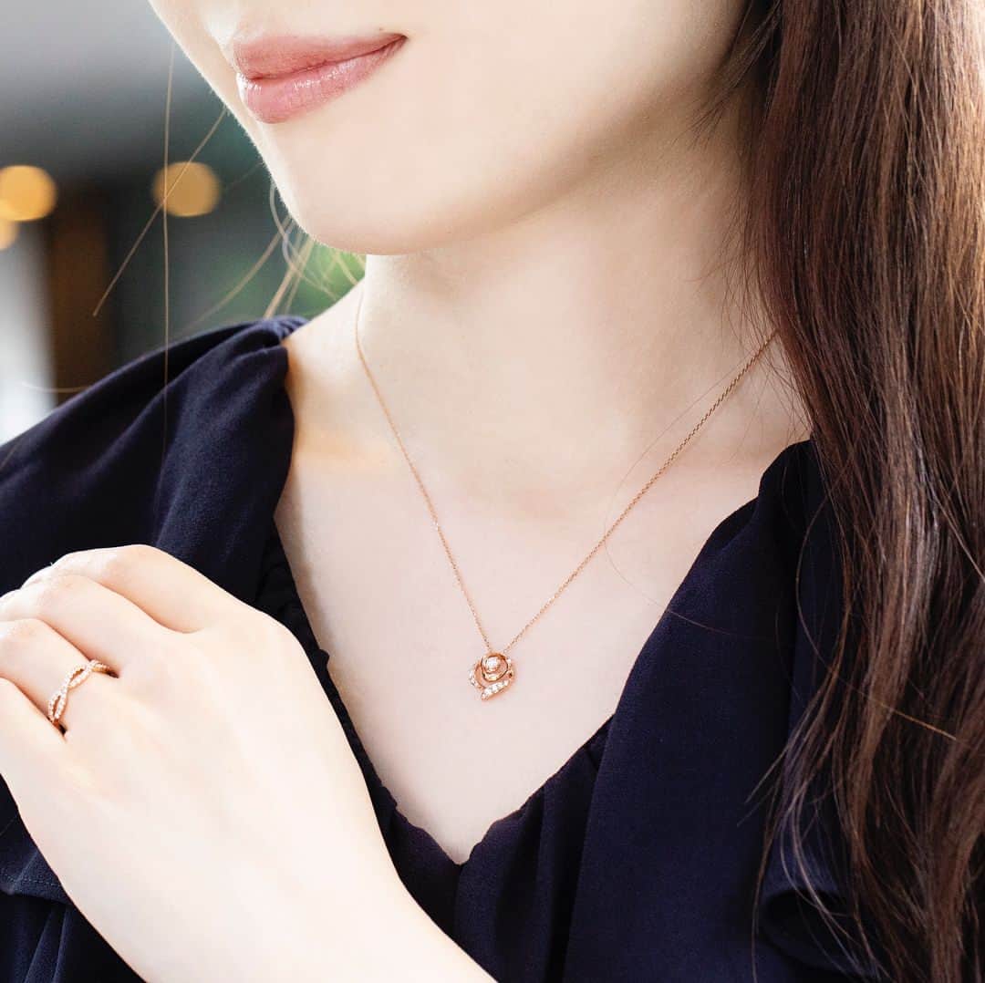 ネックレス K18 PG クリスティーヌ ネックレス レディース  