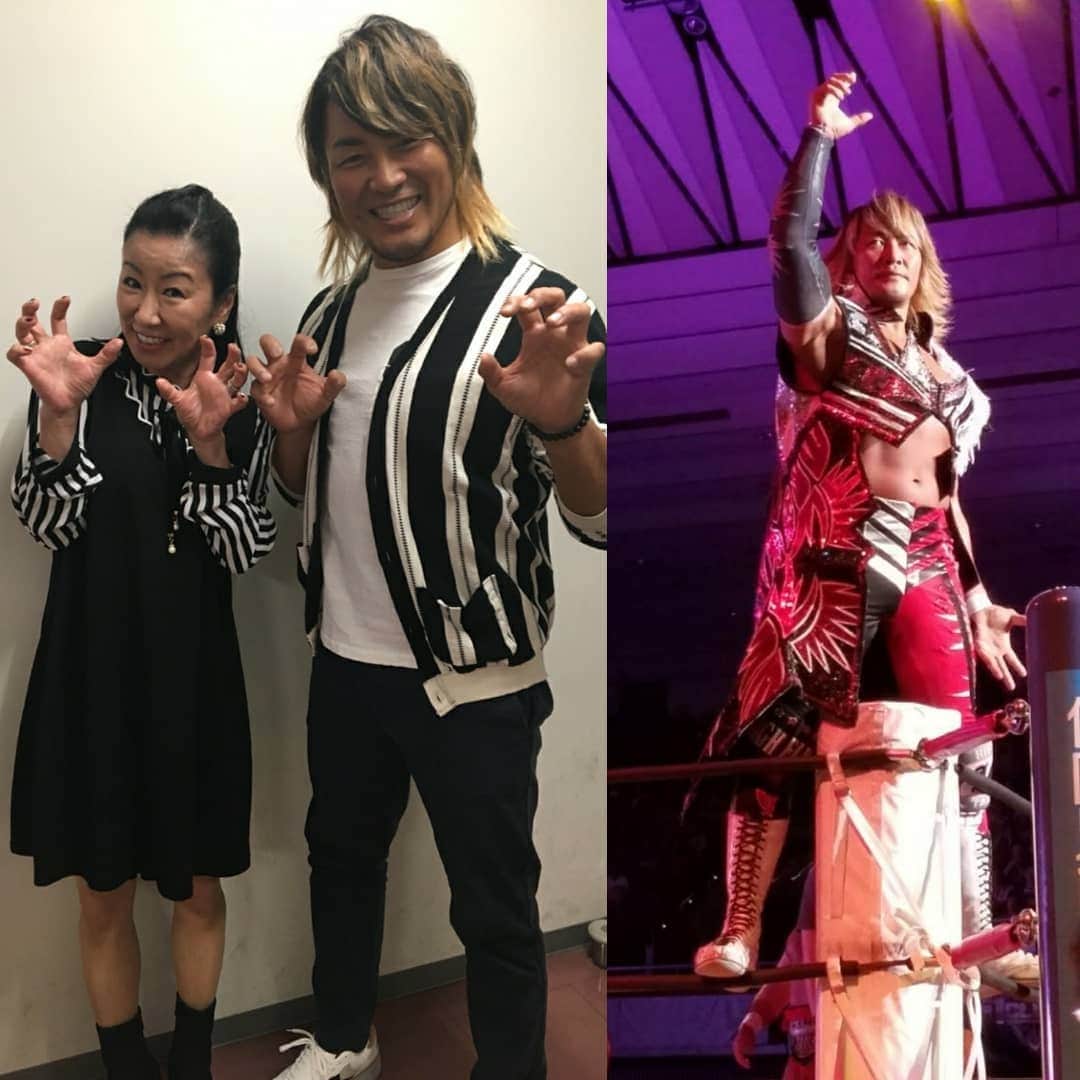 リンゴさんのインスタグラム写真 - (リンゴInstagram)「#ハイヒールリンゴ🍎 #あさパラ #新日本プロレス #G1クライマックス #覇者 #棚橋選手 #プ女子ダァー #写真集 エロイわ(笑)」8月26日 12時15分 - highheel_ringo