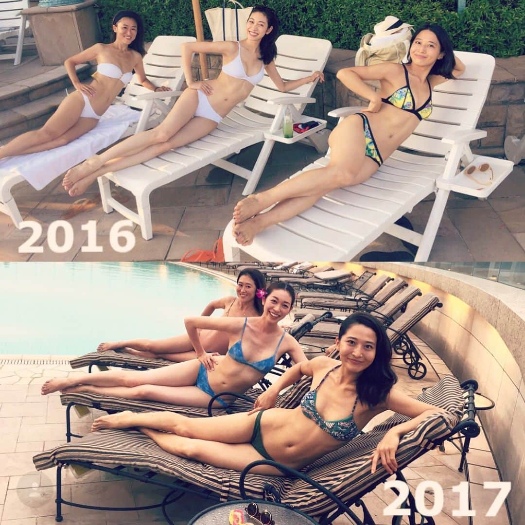 熊澤枝里子さんのインスタグラム写真 - (熊澤枝里子Instagram)「Pools 2018🍉 今年も恒例のやつ👀👍 6年目のPoolsの会！ (2015年ツッチーの産休) 来年あたりから温泉かね？と言っていたけど、まだまだナイトプールがいい！👙✨ ・ ・ #pools2018 #ナイトプール」8月26日 16時41分 - kumazawa_eriko