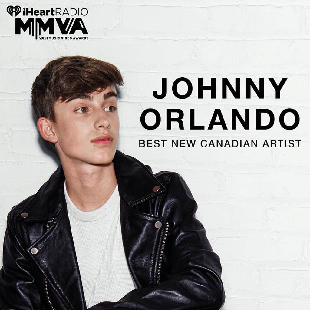 ジョニー・オーランドのインスタグラム：「about to hit the stage in poland but tune into the MMVA’s back in toronto tonight at 9 EST🖤 so honoured to be nominated! @muchmusic @iheartradio」
