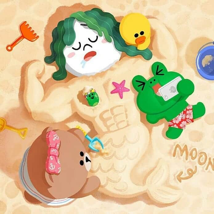 CHOCOさんのインスタグラム写真 - (CHOCOInstagram)「Operation Moonermaid~ #LINEFRIENDS #Sally #Leonard #Choco#Edward」8月27日 5時26分 - choco.linefriends