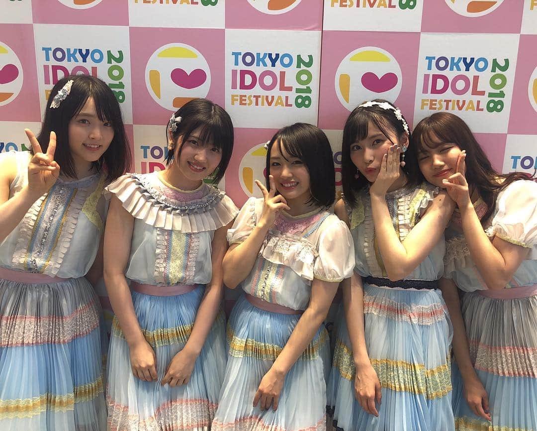 大森美優のインスタグラム：「#TIF2018 AKBのステージ終わりました✨凄い盛り上がりで😳 暑い夏をありがとうございました🌈🍉」
