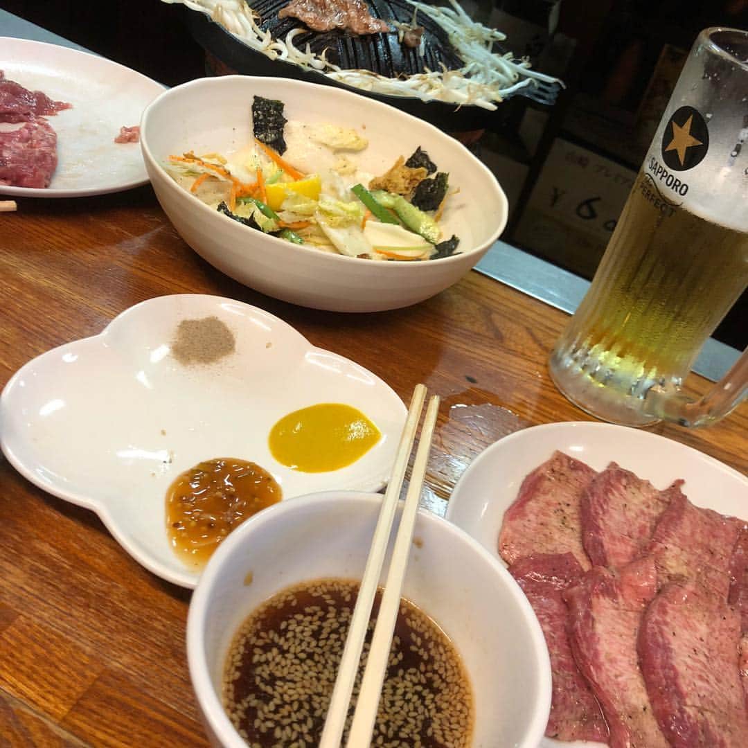 渡邉大樹のインスタグラム：「仙台着きました〜恒例のジンギスカン誰とでしょう🤗 明日は仙台休み〜」