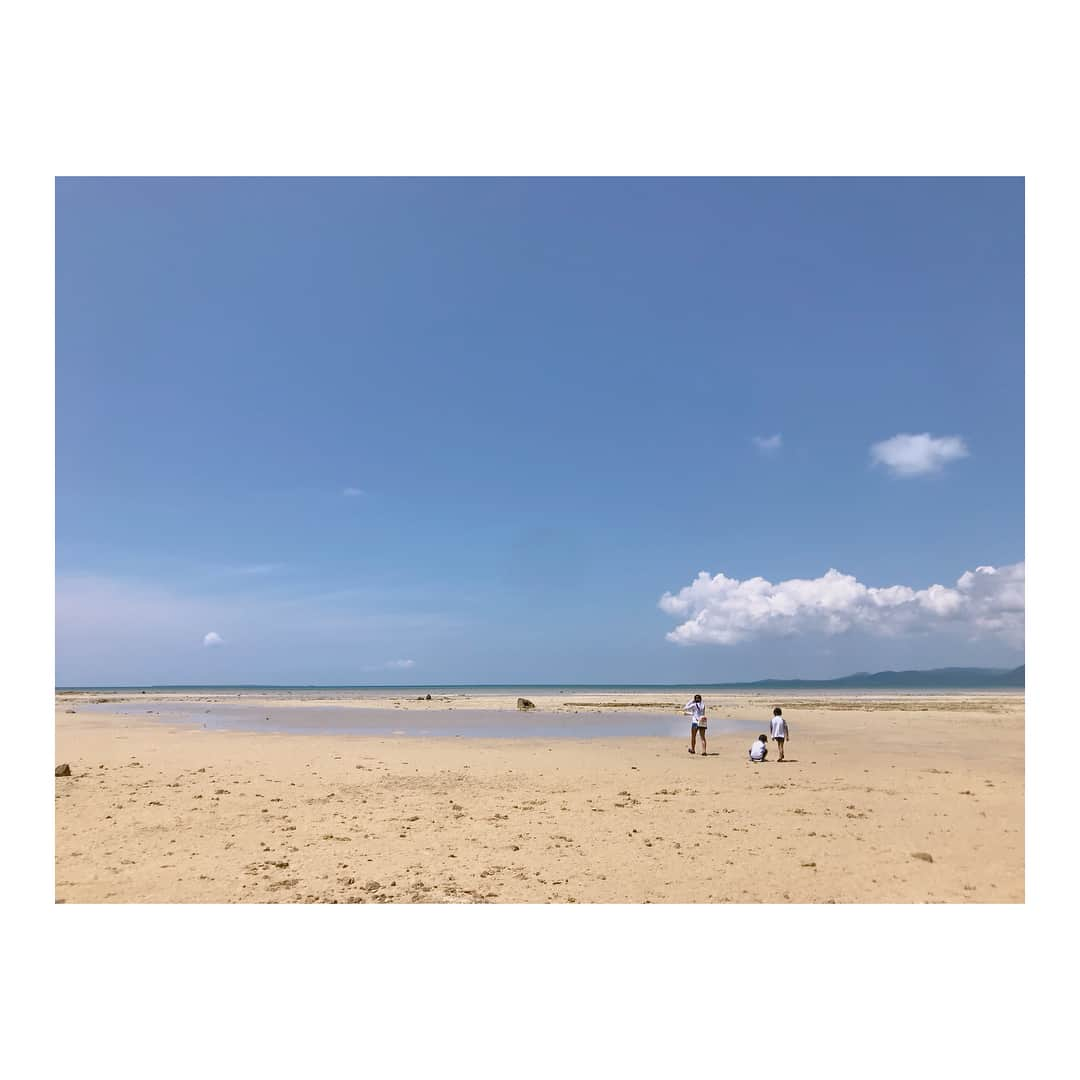 辻希美さんのインスタグラム写真 - (辻希美Instagram)「今日は干潮の海へ🏖  #沖縄 #夏休み #3日目 #干潮の海  #可愛い生き物に沢山会えたよ #大自然」8月8日 12時53分 - tsujinozomi_official