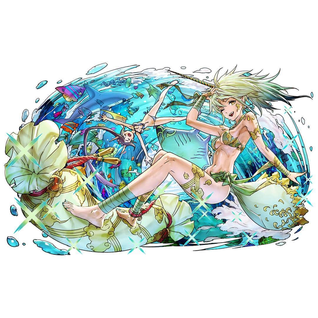 パズル＆ドラゴンズのインスタグラム：「近日、日本版で実装予定となっている究極進化イラストを公開！  Here's a sneak peek at the new Ultimate Evolution coming soon to the Japan server!  #パズドラ #公式 #風間雷太 #PAD #PuzzleAndDragons #Official #puzzle #dragon #RaitaKazama #퍼즐앤드래곤 #퍼드」