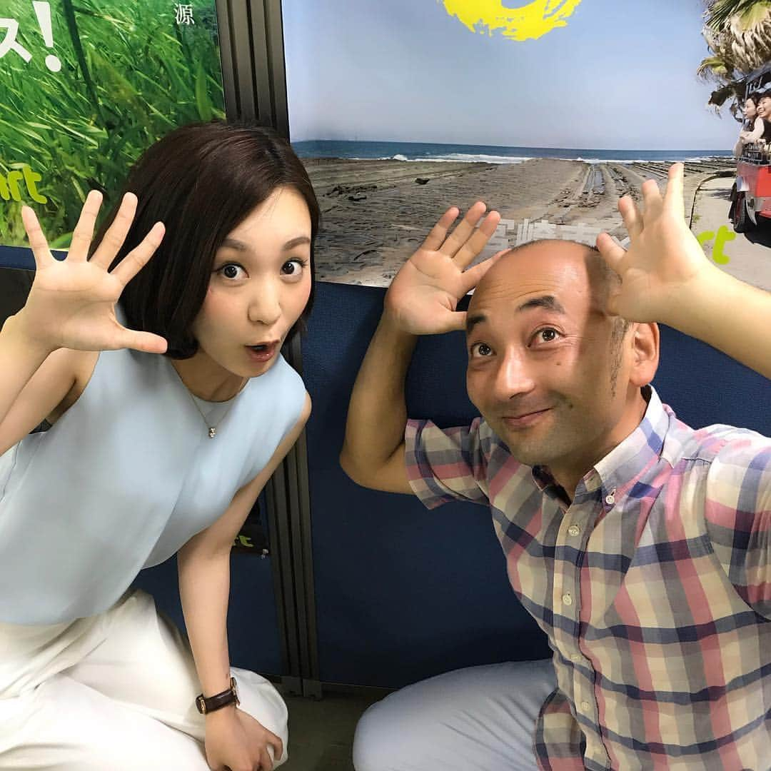 古屋敷沙耶さんのインスタグラム写真 - (古屋敷沙耶Instagram)「野田監督の指導のもと、ついに5km達成🏃‍♀️💨 . . おやおや、野田さんは手が１つ多いですよ😂 、、と思いきや、お盆のお天気を表しているようで☀️😆 . . ただ、お天気が下り坂になるところもあるようです☔️ 詳しくは、今日のMRTニュースNextで野田さんが解説します♬ . . #マラソン初心者#フルマラソンへの道  #5kmrun#次はタイムを意識 #マラソンネタばかりですみません😂 #気象予報士#野田さん #お盆休み#気になる#お天気」8月9日 16時03分 - mrt.furuyashiki