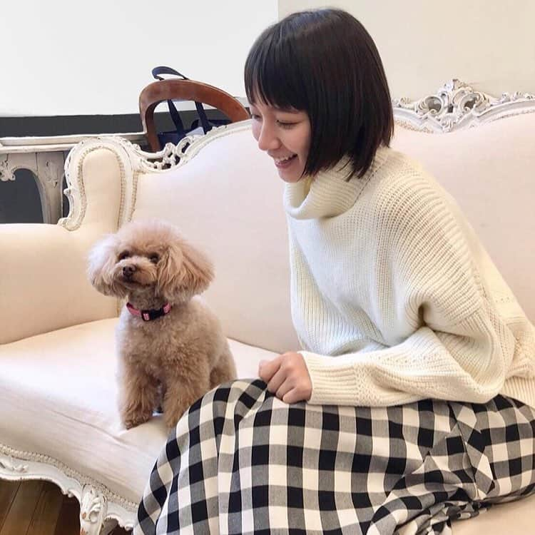 吉岡里帆さんのインスタグラム写真 - (吉岡里帆Instagram)「COCODEALのアイドル、マルちゃんです♡ Repost from @cocodeal_official @TopRankRepost #TopRankRepost そうなんです🐶 ドラマでは、誰かの人生に寄り添う えみるさんこと吉岡里帆さんが、 マルコに寄り添ってくれました♡そんなひととき。 ㅤㅤㅤㅤㅤㅤㅤㅤㅤㅤㅤㅤ ありがとうございました☺︎☺︎☺︎ ㅤㅤㅤㅤㅤㅤㅤㅤㅤㅤㅤㅤ movieは9月中旬ローンチ予定ですのでお楽しみに。 #炎天下に冬服を着て何シーンもの撮影の合間の瞬間 #優しさが笑顔に溢れでてます #そして最後までパワフルな吉岡さん #好きです Repost from @maru_margaret @TopRankRepost #TopRankRepost . シリーズ『マルと日本の美女』 . COCO DEAL ムービー撮影のオフショ😆 . 健康で文化的な超最高の一日でした💕 . 里帆ちゃん、いつも優しくしてくれてありがと❤️マルコ . . #マルと日本の美女シリーズ . #吉岡里帆 さん . #ココディール #cocodeal  #ティーカッププードル #トイプードル#プードル#poodle #dog #グリットさん#看板犬」8月9日 12時50分 - riho_yoshioka