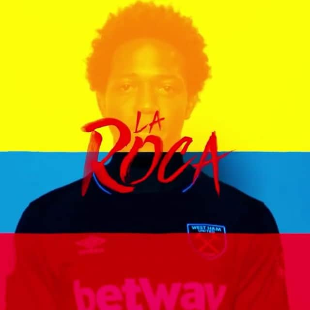 カルロス・サンチェス・モレノのインスタグラム：「Muy feliz de ser parte de este gran club 🙌🏿 Very happy to be part of this great club @westham 👊🏿#LaRoca #PuraCañaña ⚒ #COYI #HammerTime」