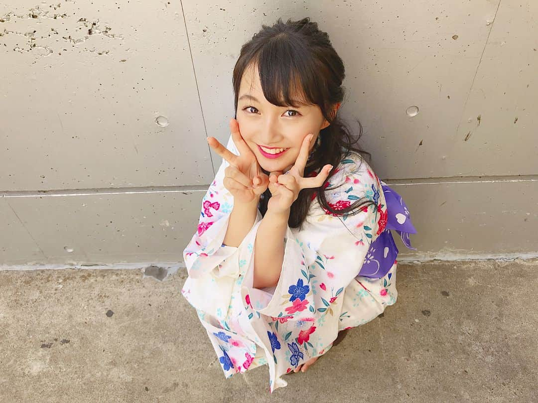 山本彩加さんのインスタグラム写真 - (山本彩加Instagram)「浴衣祭りありがとうございました🙏🏻✨ 白の夏らしい浴衣！ 好評で😍私もお気に入りです💗💗 ・ #浴衣 #祭りに行きたい」8月10日 16時57分 - ayaka48_yanyan